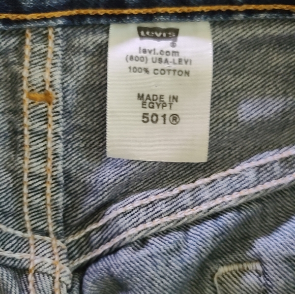 501 mens blue jeans button fly - Picture 5 of 6